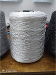 White sequin yarn